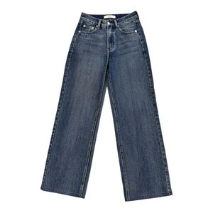 ZNE Premium Vintage High Rise Straight Leg Jeans